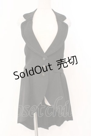 画像: axes femme POETIQUE / ホルターロングベスト M クロ O-26-02-24-050-AX-TO-IG-OS