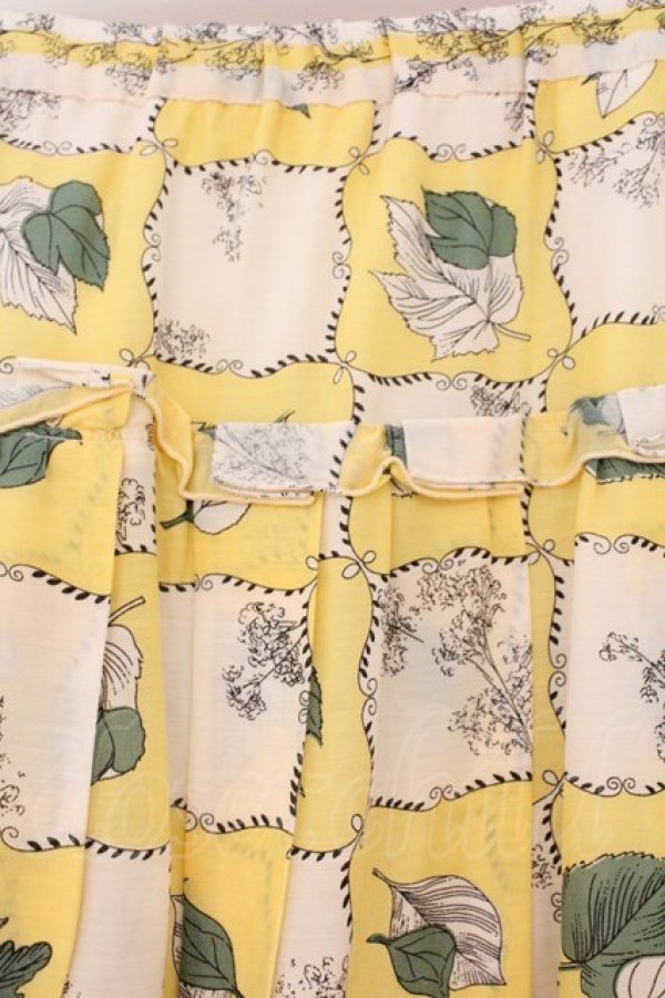 画像3: Jane Marple Dans Le Salon / Winter leafエアリースカート M イエロー系 O-26-02-24-005-JM-SK-OW-OS (3)