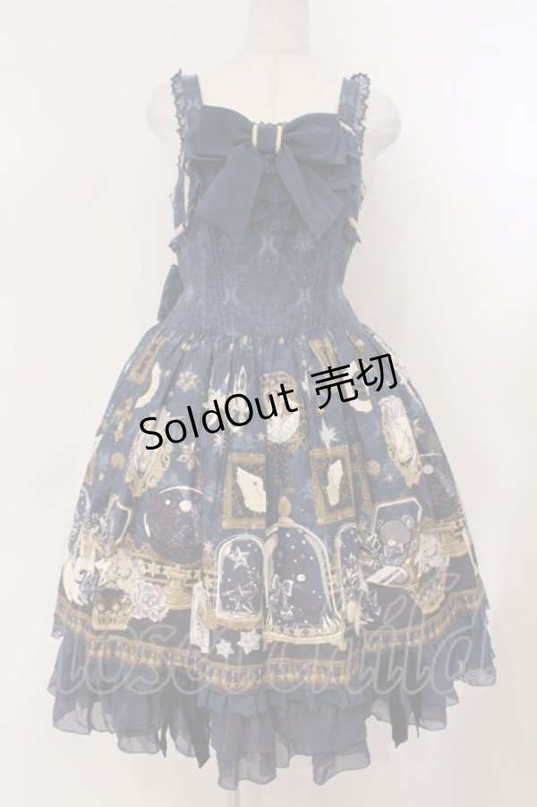 画像1: Angelic Pretty / メルカトル骨董品店ロングジャンパースカート  ネイビー O-26-02-24-053-AP-OP-OW-OS (1)