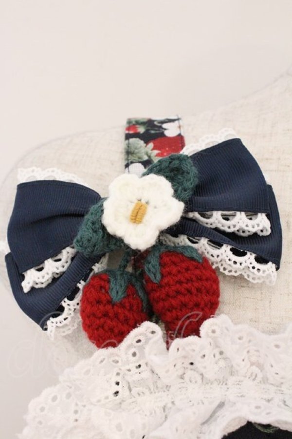 画像2: Chalmiere / ベイクドベリージャンパースカートセット  ネイビー O-26-02-24-056-0-OP-IG-OS (2)