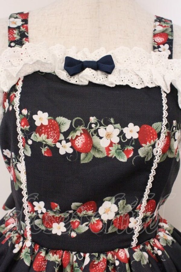 画像3: Chalmiere / ベイクドベリージャンパースカートセット  ネイビー O-26-02-24-056-0-OP-IG-OS (3)