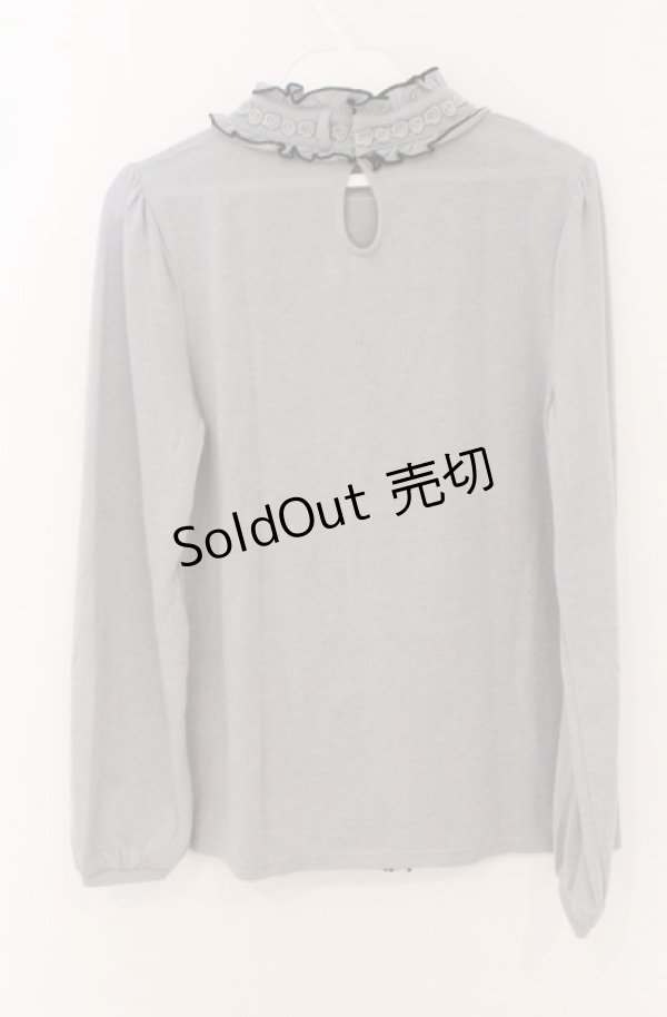 画像3: axes femme / ブラウス風プルオーバー M グレー O-26-02-24-1029-AX-TO-IG-OS (3)