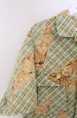 画像2: MEN'S KANEKO ISAO / うさぎ柄開襟シャツ  ミント O-26-02-24-1033-EL-BL-IG-OS (2)