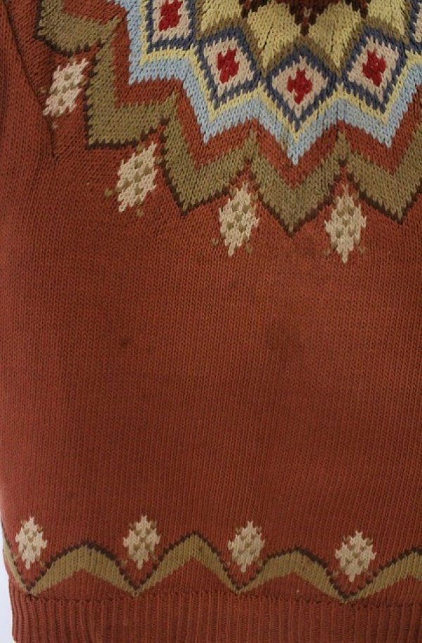 画像2: MEN'S KANEKO ISAO / ニットベスト  ブラウン O-26-02-24-1036-EL-TO-IG-OS (2)