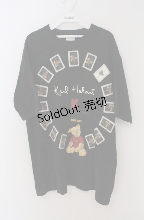 画像1: Karl Helmut / カールくんTシャツ L ブラック O-26-02-24-1037-EL-TS-IG-OS (1)
