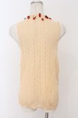 画像4: PINK HOUSE / いちごモチーフ透かし編みベスト  アイボリー O-26-02-24-1038-LO-TO-IG-OS (4)
