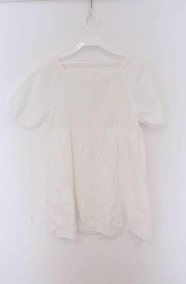 画像5: INGEBORG / カットワークレースブラウスチュニック  オフ O-26-02-24-1041-LO-BL-IG-OS (5)