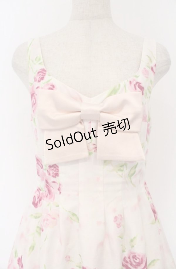 画像2: JESUS DIAMANTE / JAPONドールワンピース  ぼかし薔薇柄ピンク O-26-02-24-1045-JE-OP-OW-OS (2)