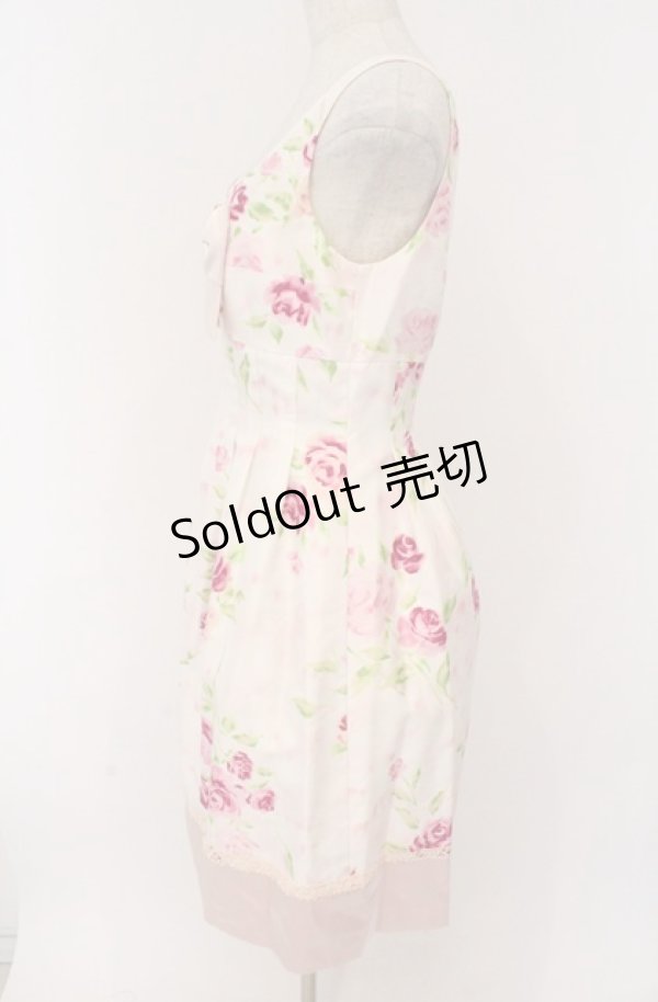 画像3: JESUS DIAMANTE / JAPONドールワンピース  ぼかし薔薇柄ピンク O-26-02-24-1045-JE-OP-OW-OS (3)