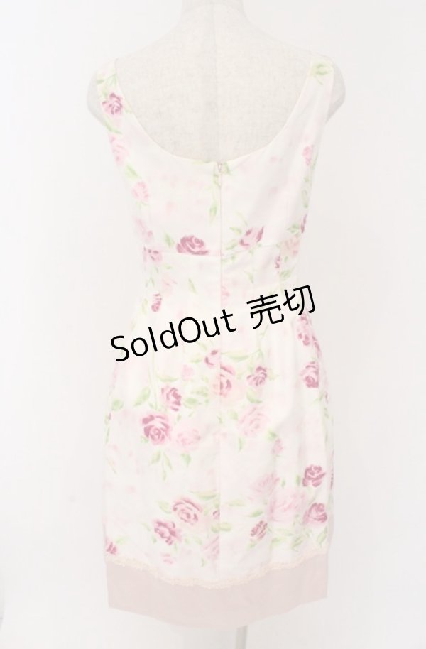 画像4: JESUS DIAMANTE / JAPONドールワンピース  ぼかし薔薇柄ピンク O-26-02-24-1045-JE-OP-OW-OS (4)