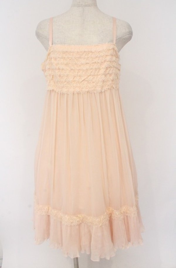 画像1: JESUS DIAMANTE / メアリーローズワンピース 42 ピンク O-26-02-24-1046-JE-OP-OW-OS (1)