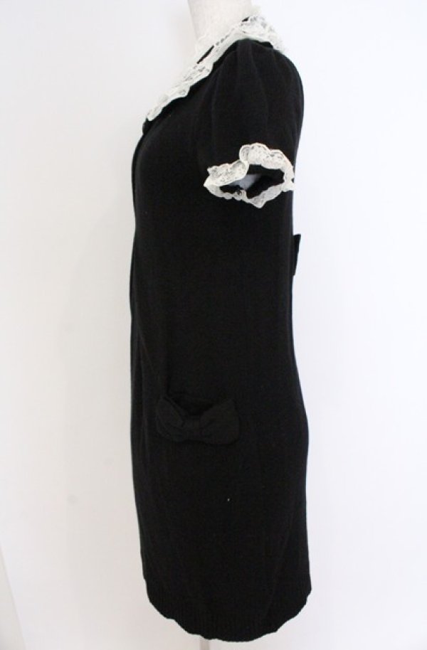 画像4: JESUS DIAMANTE / 丸襟ニットワンピース 40 クロ O-26-02-24-1047-JE-TO-OW-OS (4)
