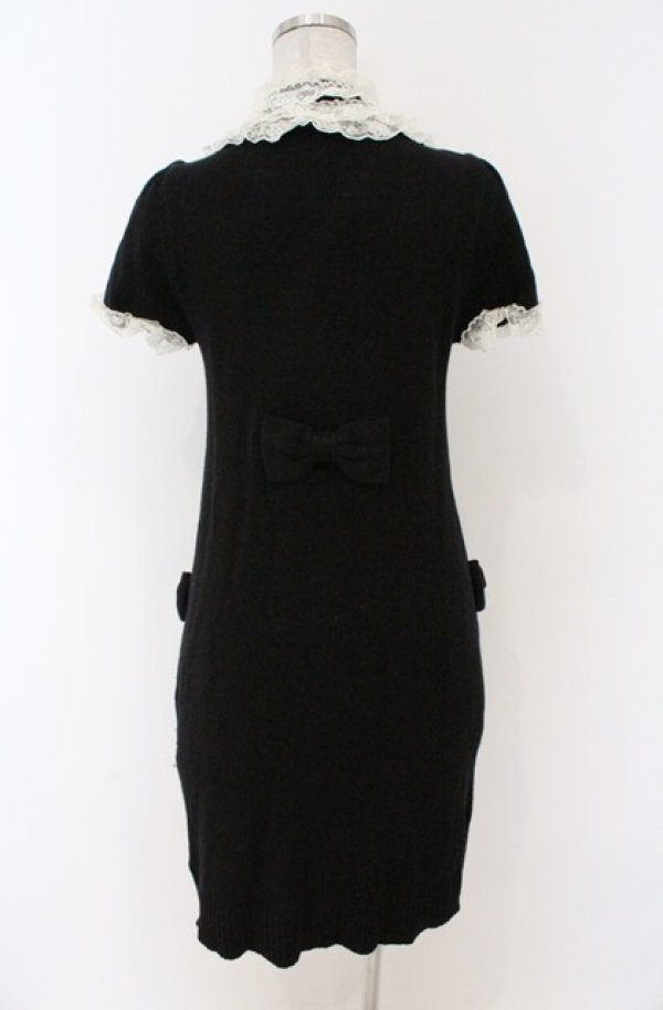 画像5: JESUS DIAMANTE / 丸襟ニットワンピース 40 クロ O-26-02-24-1047-JE-TO-OW-OS (5)