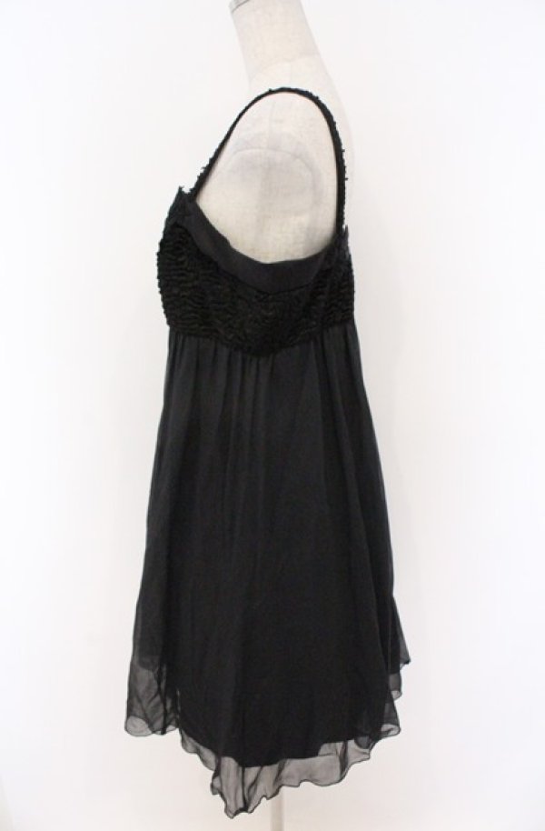 画像3: JESUS DIAMANTE / ファー切り替えワンピース 40 クロ O-26-02-24-1048-JE-OP-OW-OS (3)