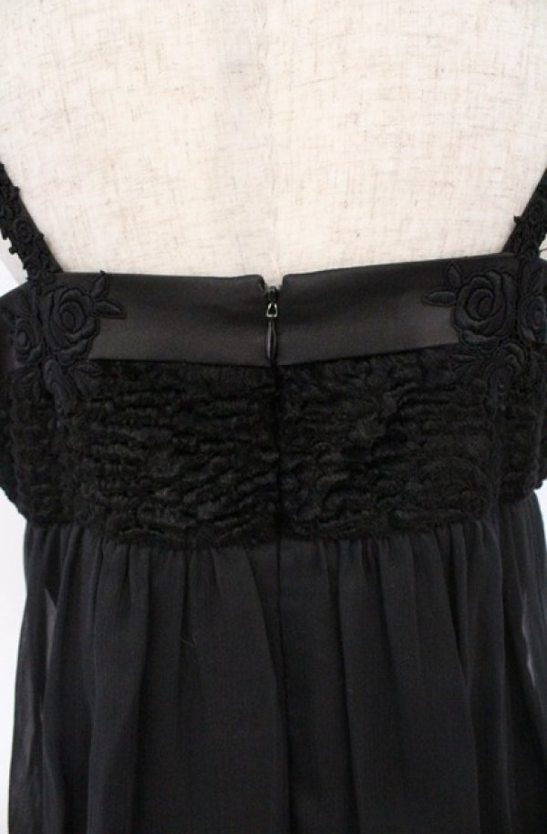 画像5: JESUS DIAMANTE / ファー切り替えワンピース 40 クロ O-26-02-24-1048-JE-OP-OW-OS (5)