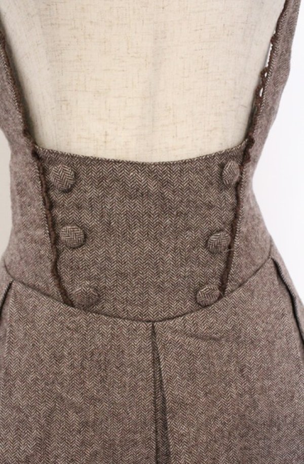 画像3: Secret Honey / 裾レースヘリンボンスカート 2 ブラウン O-26-02-24-1051-CA-SK-YM-OS (3)