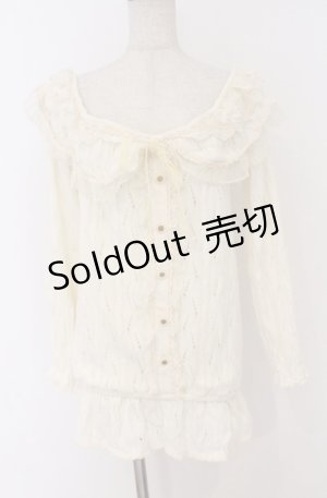 画像: LIZ LISA / 鍵編みニットトップス 0 アイボリー O-26-02-24-1057-LO-TO-YM-OS