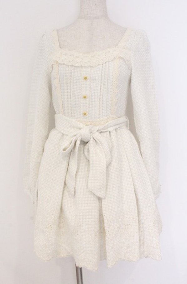 画像1: LIZ LISA / ツイード長袖ワンピース 0 ライトグレー O-26-02-24-1058-LO-OP-YM-OS (1)