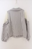 画像4: LIZ LISA / レースショルダーチェックシャツ 0 ライトグレー O-26-02-24-1060-LO-BL-YM-OS (4)