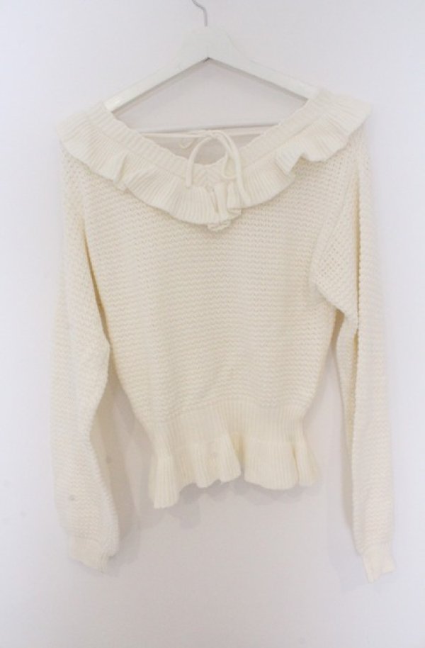 画像4: LIZ LISA / かぎ編みニットトップス 0 オフシロ O-26-02-24-1063-LO-TO-YM-OS (4)