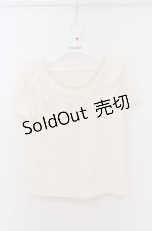 画像: LIZ LISA / ビジュ襟トップス 0 アイボリー O-26-02-24-1066-LO-TO-YM-OS