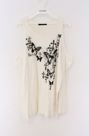 画像: PEACE NOW / バタフライptオフショルカットソー M ホワイト O-26-02-24-1007-PU-TO-OW-OS