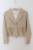 画像1: LIZ LISA / リボン付きショートジャケット 0 ベージュ O-26-02-24-1069-LO-JA-YM-OS (1)
