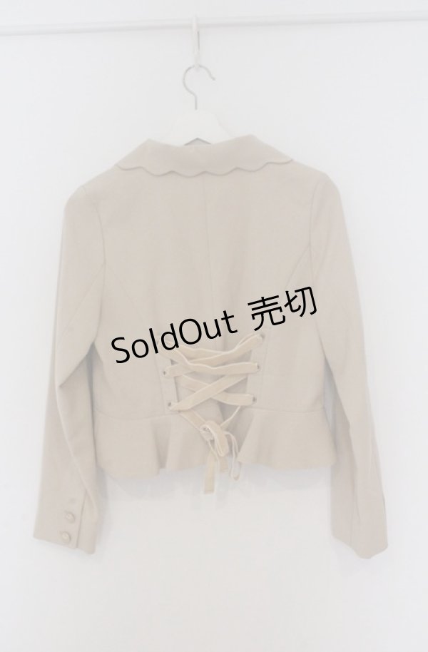 画像4: LIZ LISA / リボン付きショートジャケット 0 ベージュ O-26-02-24-1069-LO-JA-YM-OS (4)