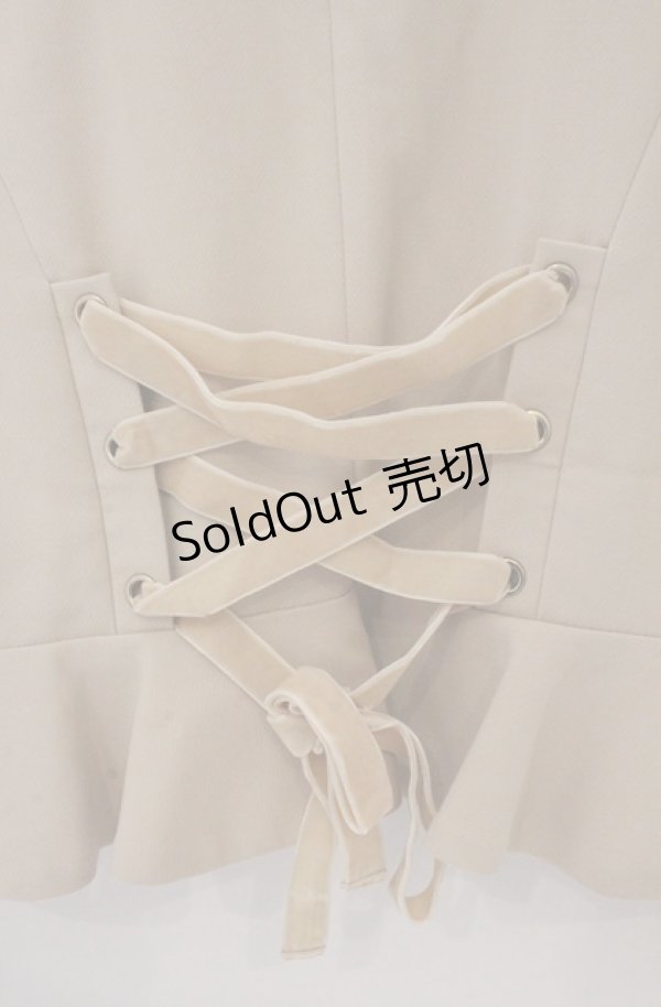 画像5: LIZ LISA / リボン付きショートジャケット 0 ベージュ O-26-02-24-1069-LO-JA-YM-OS (5)