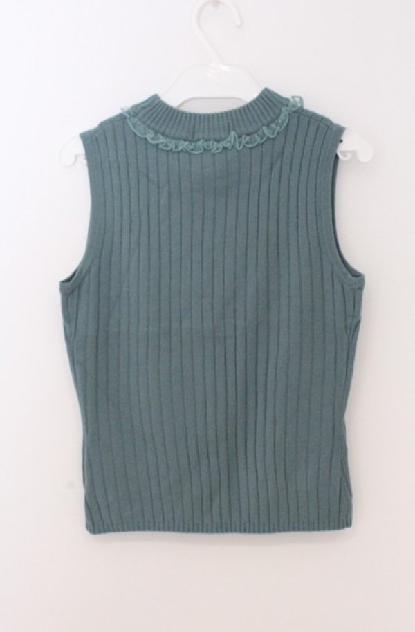 画像3: LIZ LISA / ニットベスト 0 グリーン O-26-02-24-1070-LO-TO-YM-OS (3)