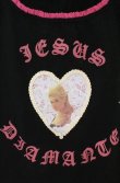 画像2: JESUS DIAMANTE / ハートフレームタンクトップ  クロ O-26-02-24-1071-JE-TO-OW-OS (2)