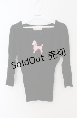 画像: JESUS DIAMANTE / プードルptニット  クロ O-26-02-24-1072-JE-TO-OW-OS