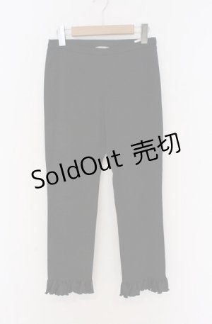 画像: JESUS DIAMANTE / 裾フリルパンツ  クロ O-26-02-24-1074-JE-PA-OW-OS