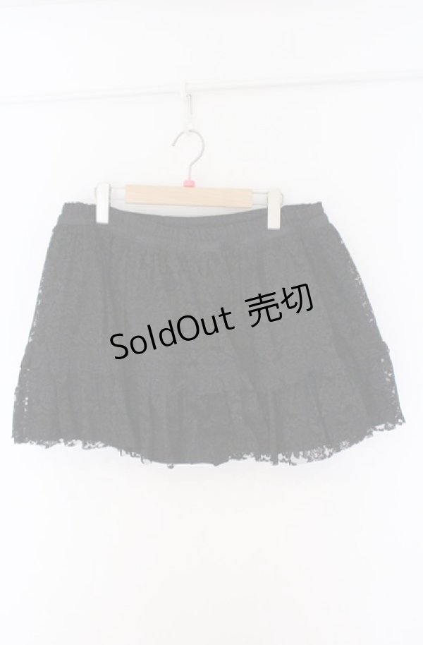 画像1: MARBLE / 総レースミニスカート  ブラック O-26-02-24-1009-GO-SK-OW-ZT548 (1)