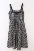 画像3: m petit by misako / リボンチェックジャンパースカート M グレー×クロ O-26-02-24-1014-LO-OP-IG-OS (3)