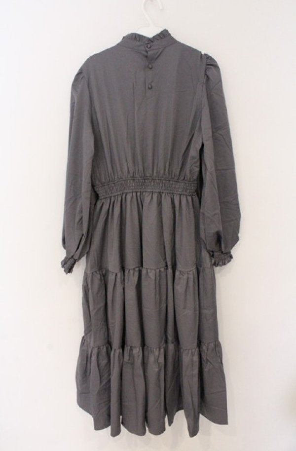 画像4: m petit by misako / AM＊レースティアードワンピース M グレー O-26-02-24-1015-LO-OP-IG-OS (4)