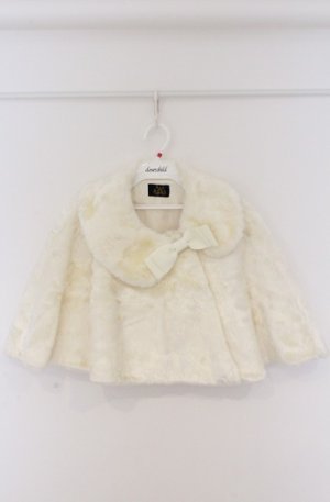 画像: ALICE and the PIRATES / A/Pロゴジャガードファーケープ  アイボリー O-26-02-24-1017-PA-JA-IG-OS