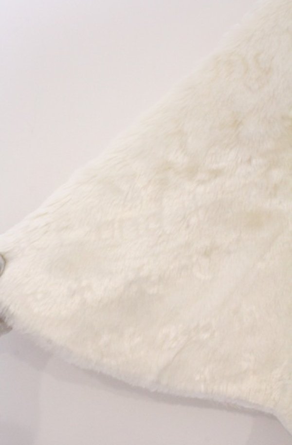 画像2: ALICE and the PIRATES / A/Pロゴジャガードファーケープ  アイボリー O-26-02-24-1017-PA-JA-IG-OS (2)