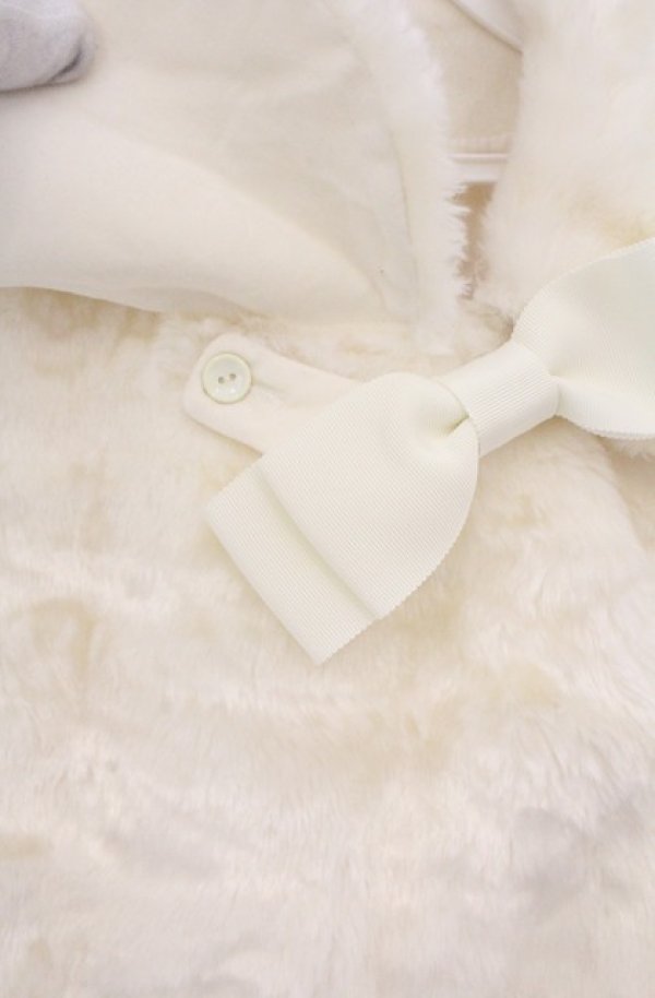 画像4: ALICE and the PIRATES / A/Pロゴジャガードファーケープ  アイボリー O-26-02-24-1017-PA-JA-IG-OS (4)