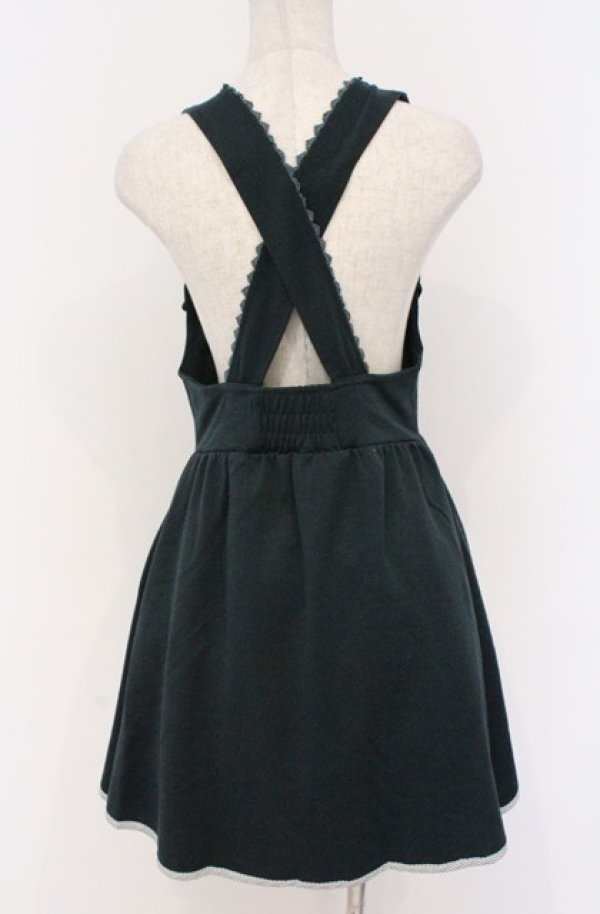 画像4: axes femme / カット吊りスカート M グリーン O-26-02-24-1020-AX-OP-IG-OS (4)