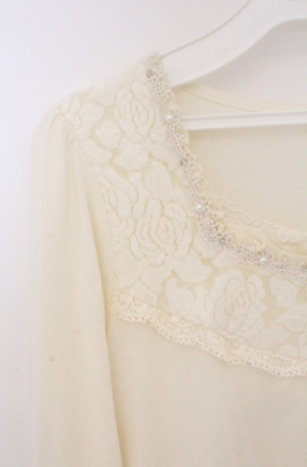 画像2: axes femme / HOT femmeインナープルオーバー M アイボリー O-26-02-24-1023-AX-TO-IG-OS (2)