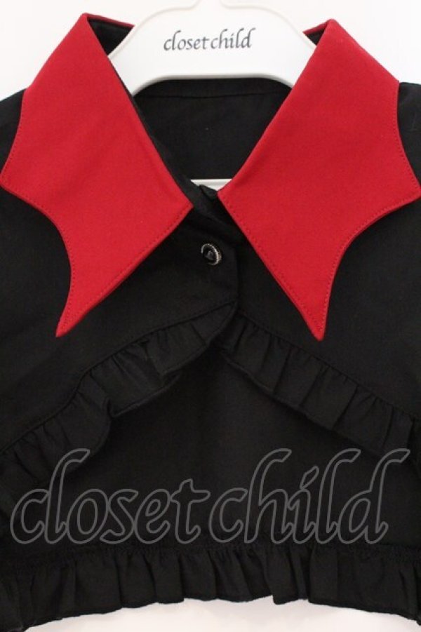 画像2: black shamrock / プリティデーモンボレロ  クロ×アカ O-26-02-24-001-PU-TO-OW-OS (2)