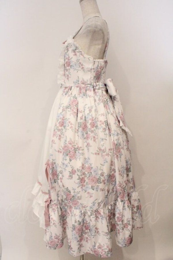 画像4: Chalmiere / クラシカルローズ柄ジャンパースカート  ピンク O-26-02-24-058-0-OP-IG-OS (4)