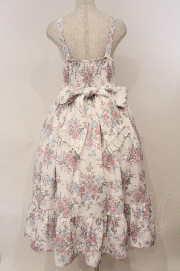 画像5: Chalmiere / クラシカルローズ柄ジャンパースカート  ピンク O-26-02-24-058-0-OP-IG-OS (5)