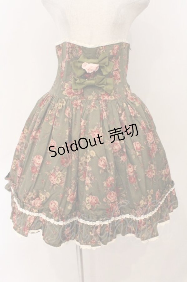 画像1: ALICE and the PIRATES / オペレッタブーケコルセットスカート  グリーン O-26-02-24-060-PA-SK-OW-OS (1)