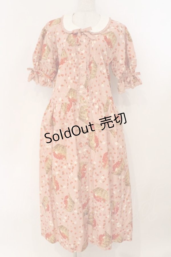 画像1: PINK HOUSE / いちごバスケットワンピース  ピンク O-26-02-24-063-LO-OP-IG-OS (1)