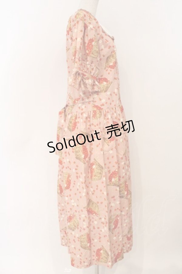 画像4: PINK HOUSE / いちごバスケットワンピース  ピンク O-26-02-24-063-LO-OP-IG-OS (4)