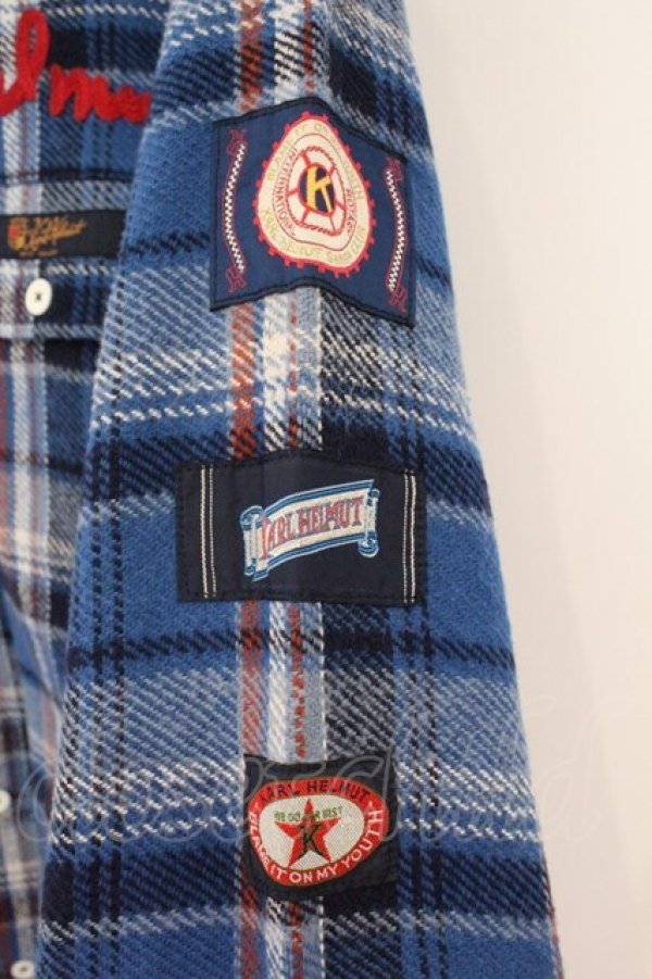 画像3: Karl Helmut / 刺繍ネルシャツ  ブルー O-26-02-24-066-EL-BL-IG-OS (3)