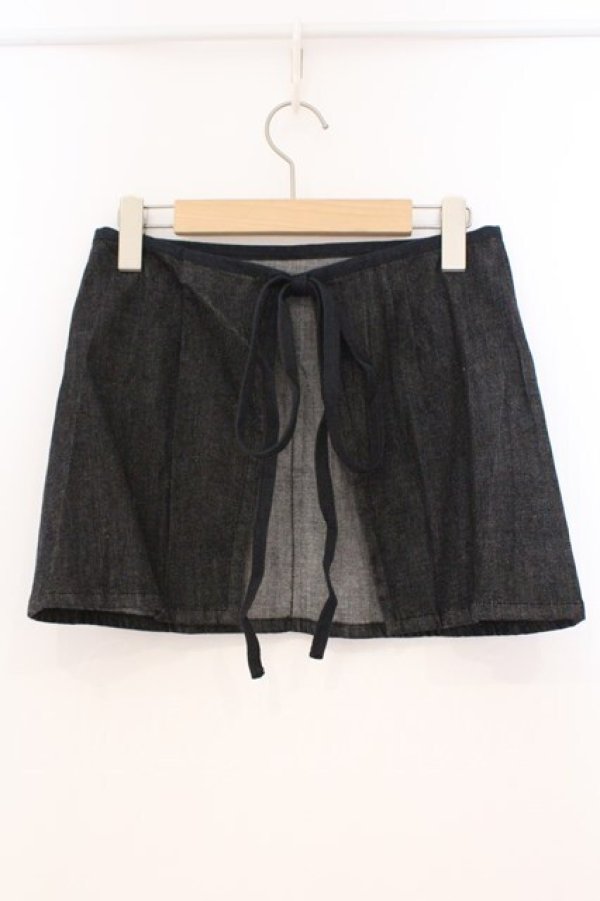 画像4: PINK HOUSE / 桜刺繍カフェエプロン  インディイゴ×ピンク O-26-02-24-007-LO-SK-IG-OS (4)