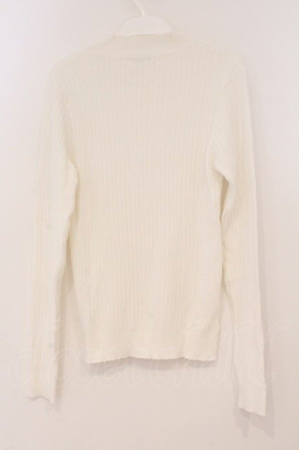 画像3: axes femme / パール配色ニット M シロ O-26-02-24-080-AX-TO-IG-OS (3)